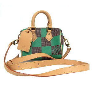 Louis Vuitton Damier Pop Speedy Bandouliere Bag Green Spring Summer Handbag